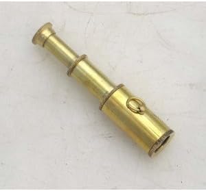 3 Handheld Brass Telescope - Pocket Sized Scope - Nautical Decor Toy by bombayjewel