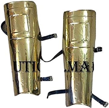 300 Spartan Arm Guard Set Brass Antique