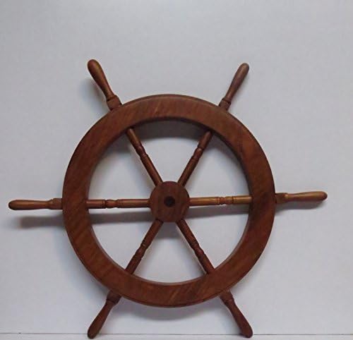 18" Wooden Ship Wheel - Pirate Shipwheel - Nautical Decor