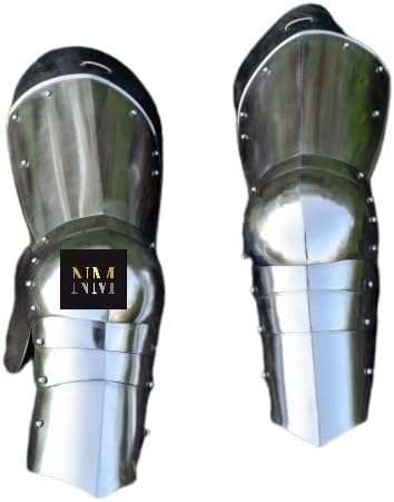 15th Century Medieval Leg Armor 1.6 mm Steel LARP Halloween Costume