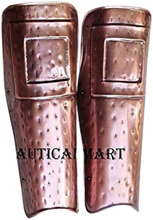 300 Spartan Movie Leg Guard Set Copper Antique Finish Props