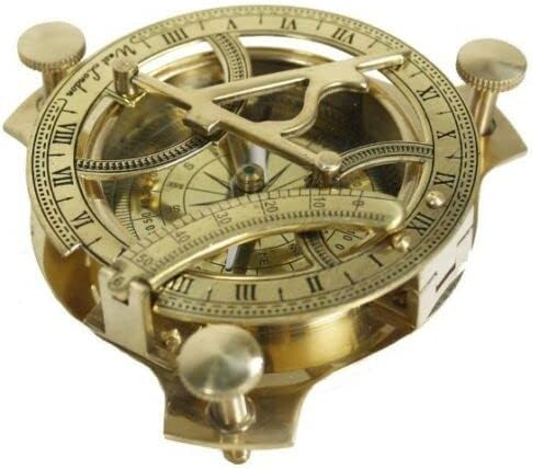 4" Sundial Compass Solid Brass Sun Dial (3 inch)