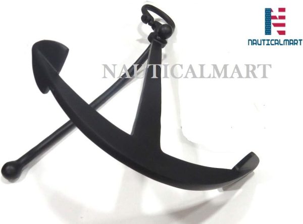 25" Aluminum Ship Anchor Nautical Decor Black Antique Finish