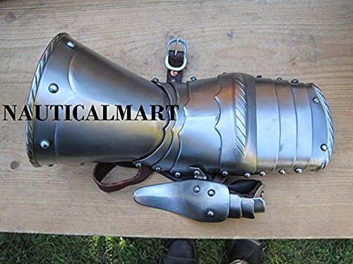 16th Century German Medieval Gauntlet LARP re-Enactment Costume Silver