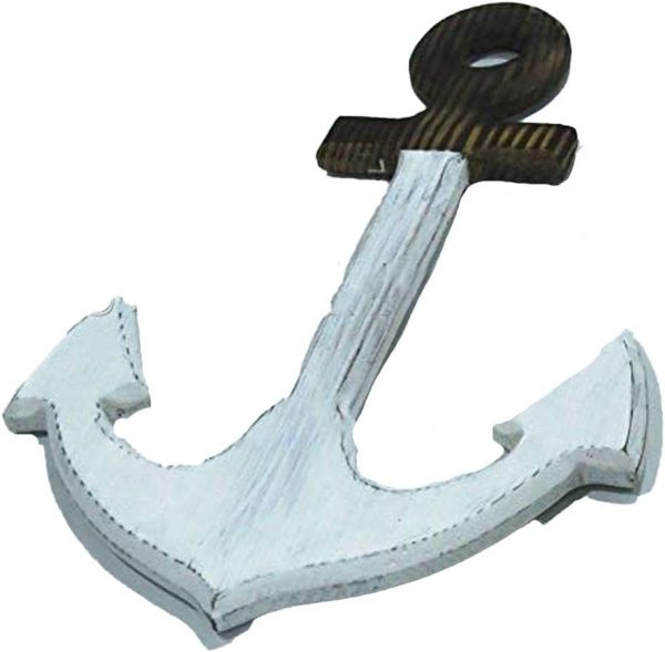 46cmNautical Home Accessory Seashore Wooden Ships Anchor Decoration