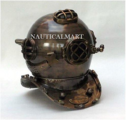 18" Mark V Aluminum Diving Divers Helmet By Nauticalmart