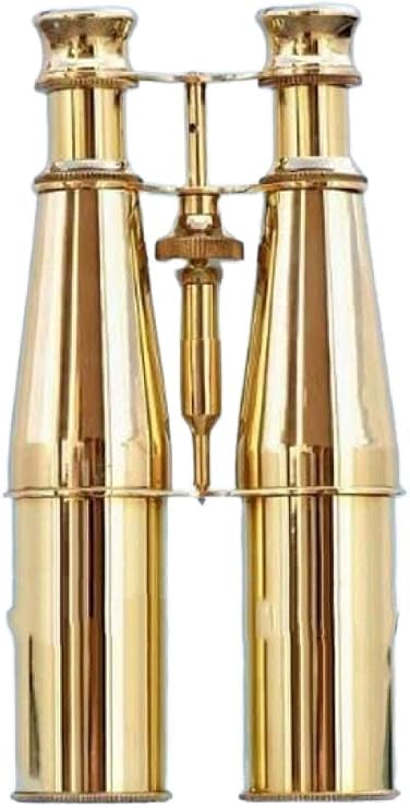18-inch Solid Brass Nautical Steampunk Binoculars with Rosewood Tripod Stand