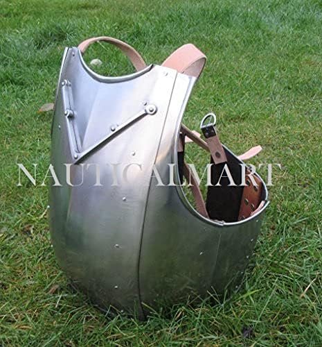 14th Century Segmented Breastplate Medieval Armor Silver