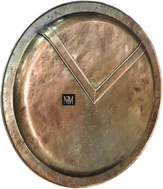 300" Spartan Shield Full Size Replica 30" Official Replica - Brass Antiqued