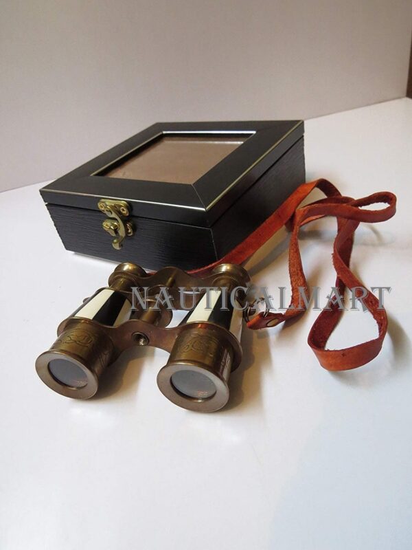 4" Antique Brass Binocular