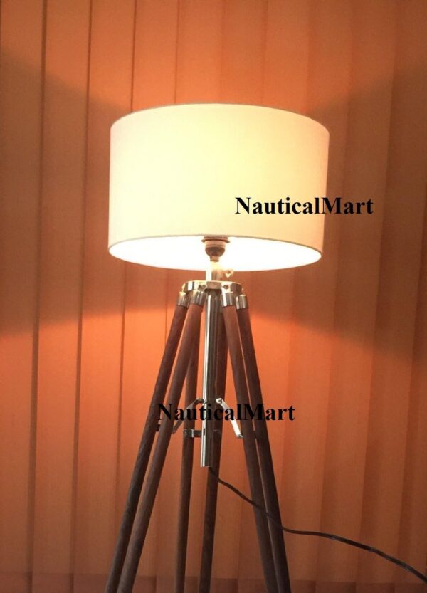 1940's Royal Designer Beautiful Wooden 74" Tripod Timber Stand