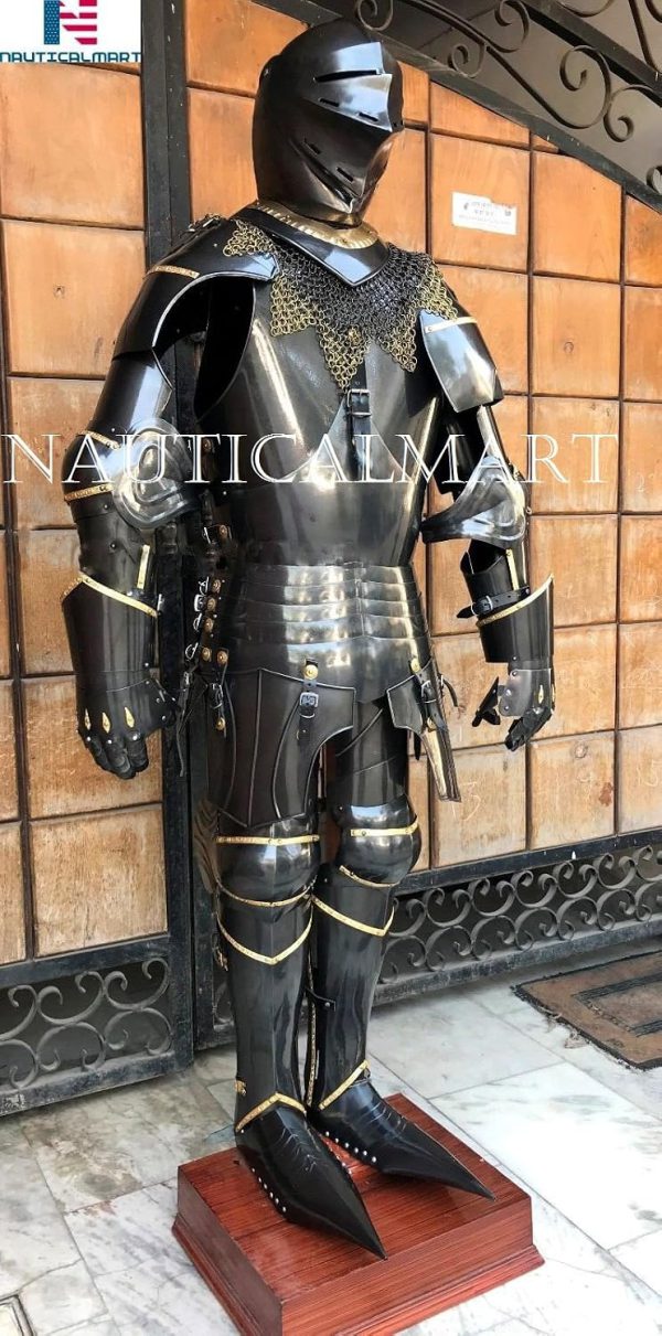 14th Century churburg Suit of Armor LARP Medieval Knight Halloween