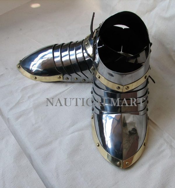 14th Century Medieval Sabaton Steel Armor Shoes