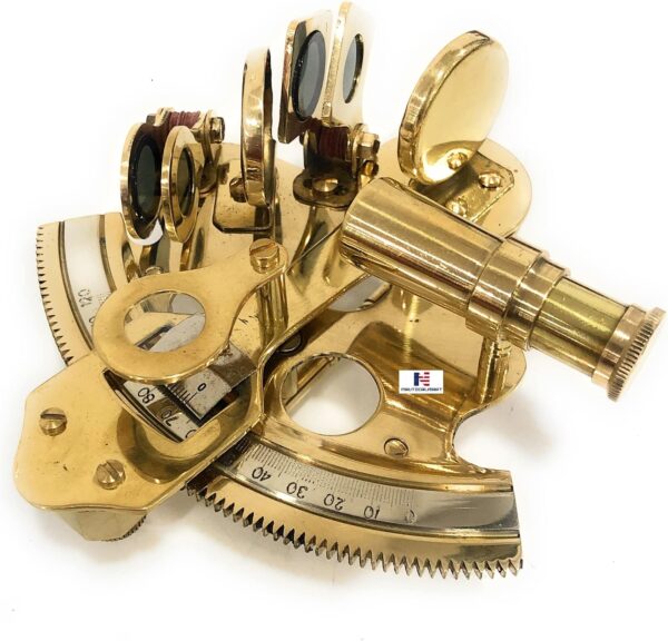 3" Captain Pirate's Maritime Astronomical Brass Sextant Nautical Collection Marine Gift (Without Case)